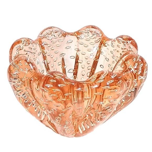 Murano Glass A Seguso Bowl Vtg 1950 Jellyfish Bullicante Vetri D'Arte Bubble Art - Picture 3 of 12